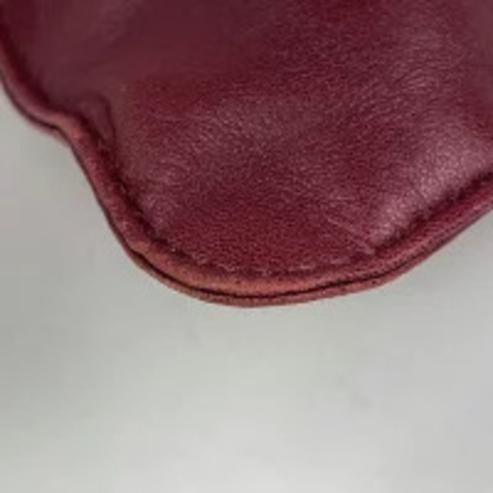 Loewe Bag Handbag Red Tote Leather Anagram Red